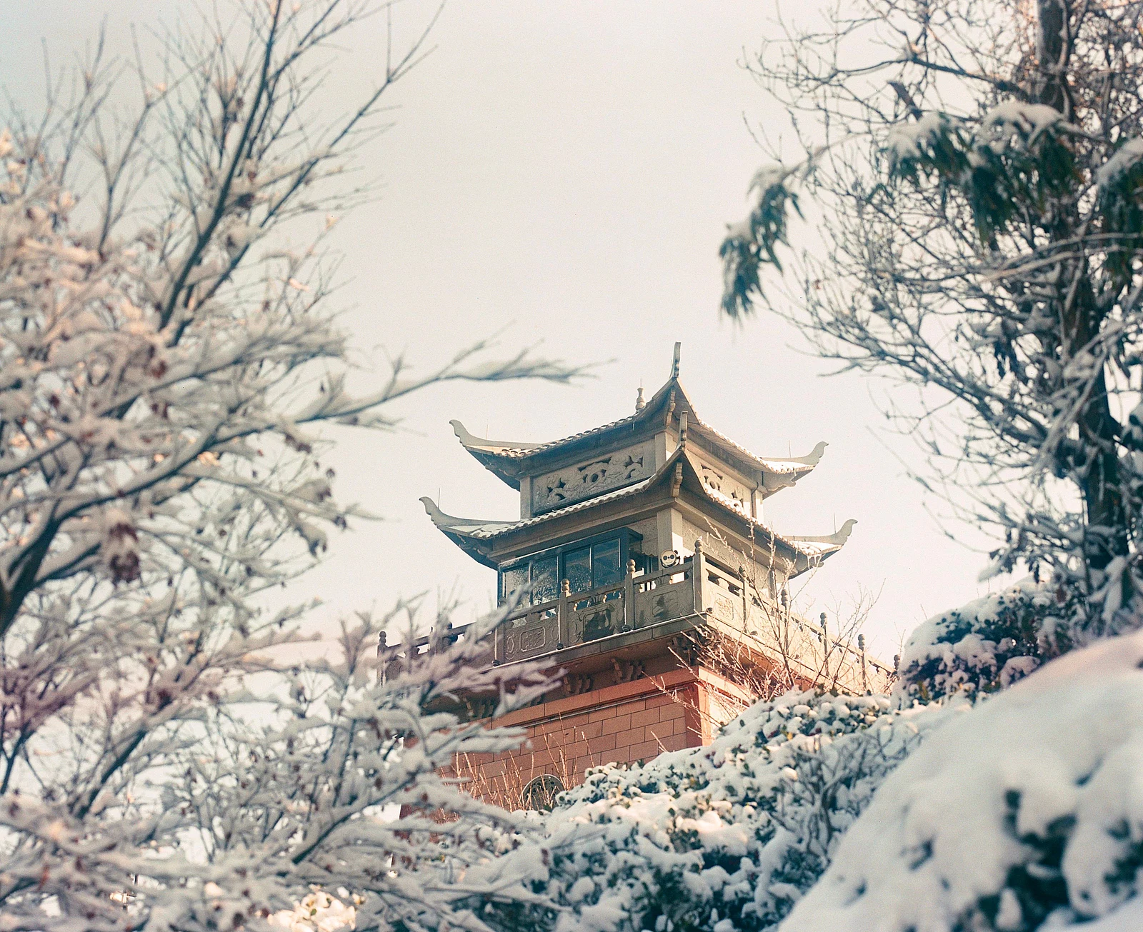 雪の望江閣 — juuo · Mamiya RB67 Pro SD · ラッキー C200